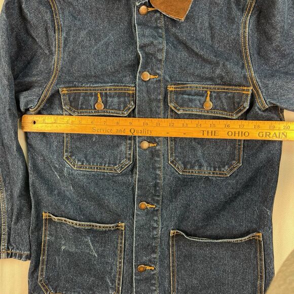 John Galt Brandy Melville Trucker Barn Denim Jacket Size Small Oversize Workwear - Picture 5 of 8
